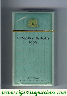Benson Hedges Menthol 100s cigarettes Park Avenue Premium Quality